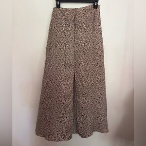 Free People Black and Cream Maxi Skirt